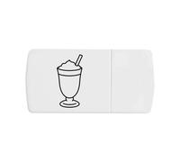 Azeeda 'Milkshake' Pill Box with Tablet Splitter (PI00041808)