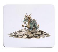 Azeeda 'Mini Dragon Hoarding Coins' Mouse Mat/Desk Pad (MO00043776)