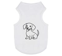 Azeeda 'Miniature Dachshund Dog' Pet Dog/Cat T-Shirt, L (PT00156315)