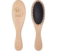 Azeeda 'Miniature Dachshund Dog' Wooden Hairbrush (HA00057228)