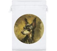 Azeeda 'Miniature Pinscher' Satin Gift Bag - 25cm (SB00163043)