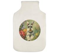 Azeeda 'Miniature Schnauzer Running' Hot Water Bottle Cover (HW00050520)