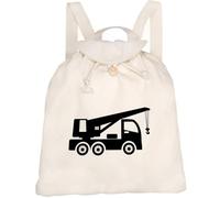 Azeeda 'Mobile Crane Truck' Canvas Rucksack/Backpack (RK00046976)
