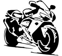 Azeeda 'Modern Motorbike' Wall Stencil - XL (A3) (WS00075731)