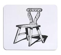 Azeeda 'Modern Wooden Chair' Mouse Mat/Desk Pad (MO00048797)