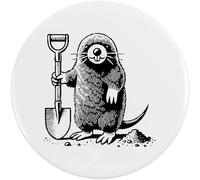Azeeda 'Mole Digging With Shovel' Button Badge - 58mm (BB00136888)