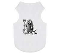 Azeeda 'Mole Digging With Shovel' Pet Dog/Cat T-Shirt, XS (PT00145688)