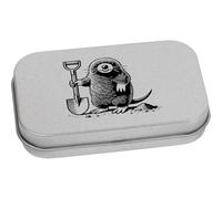 Azeeda 'Mole Digging With Shovel' Storage Tin - 80mm (TT00266729)