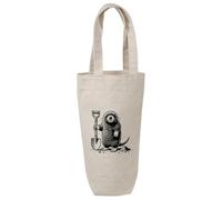 Azeeda 'Mole Digging With Shovel' Wine Bottle Bag - Natural (BL00039461)