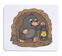 Azeeda 'Mole Walking with Lantern in Tunnel' Mouse Mat/Desk Pad (MO00048231)