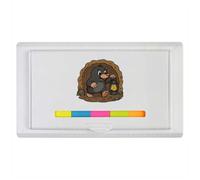 Azeeda 'Mole Walking with Lantern in Tunnel' Sticky Note Ruler Pad (ST00048957)