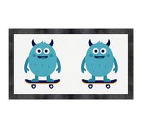 Azeeda 'Monster on Skateboard' Pet Feeding Mat (PM00035024)