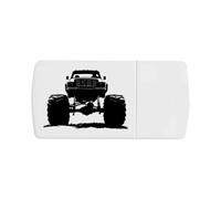 Azeeda 'Monster Truck Front View' Pill Box with Splitter (PI00045915)