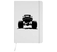 Azeeda 'Monster Truck Front View' Ruled Notebook - White, A5 (NB00099039)