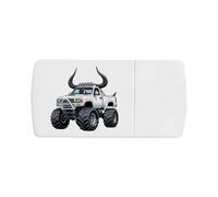 Azeeda 'Monster Truck with Horns' Pill Box with Splitter (PI00044991)