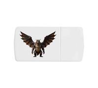 Azeeda 'Monster with Wings' Pill Box with Tablet Splitter (PI00040137)
