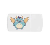 Azeeda 'Monster with Wings' Pill Box with Tablet Splitter (PI00042222)