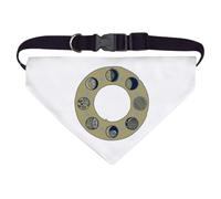 Azeeda 'Moon Cycle' Pet Bandana - White, L (PD00084208)