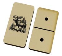 Azeeda 'Moose Standing' Domino Set with Box (DM00059663)