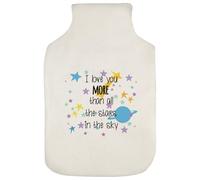 Azeeda 'More Than All The Stars' Hot Water Bottle Cover (HW00050387)