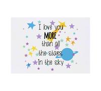 Azeeda 'More Than All The Stars' Temporary Tattoo - A6 (TO00103383)