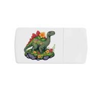 Azeeda 'Mossy Dinosaur' Pill Box with Tablet Splitter (PI00044225)