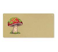 Azeeda 'Mossy Mushroom' Large Wooden Wall Plaque/Door Sign (DP00077491)