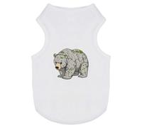Azeeda 'Mossy Stone Bear' Pet Dog/Cat T-Shirt, M (PT00183658)