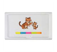 Azeeda 'Mother Tiger & Cub' Sticky Note Ruler Pad (ST00049862)