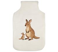 Azeeda 'Mother Wallaby & Joey' Hot Water Bottle Cover (HW00047478)