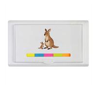 Azeeda 'Mother Wallaby & Joey' Sticky Note Ruler Pad (ST00044799)