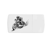 Azeeda 'Motorbike Rider' Pill Box with Splitter (PI00045560)