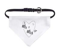 Azeeda 'Mr And Mrs ' Pet Bandana - White, S (PD00088661)