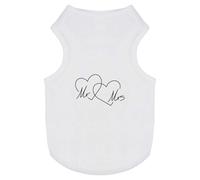 Azeeda 'Mr & Mrs Hearts' Pet Dog/Cat T-Shirt, XS (PT00146588)