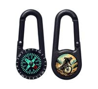 Azeeda 'Muddy Mountain Biker' Compass Keyring (KC00044855)