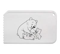 Azeeda 'Mummy Bear & Cubs' Car Ice Scraper (IC00054117)