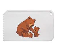 Azeeda 'Mummy Bear & Cubs' Car Ice Scraper (IC00054118)