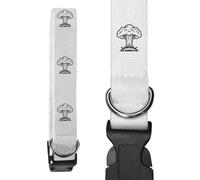 Azeeda 'Mushroom Cloud' Dog Collar - White, S (PR00086323)