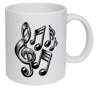 Azeeda 'Music Notes' Ceramic Mug - 320ml (11oz) (MG00110291)