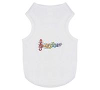 Azeeda 'Music Notes' Pet Dog/Cat T-Shirt, XS (PT00085848)