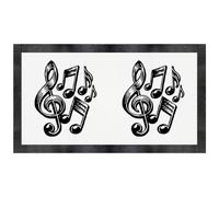 Azeeda 'Music Notes' Pet Feeding Mat (PM00040823)