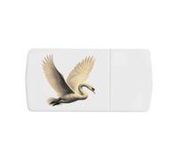 Azeeda 'Mute Swan Flying' Pill Box with Tablet Splitter (PI00042065)
