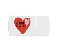 Azeeda 'My Heart is Yours' Pill Box with Tablet Splitter (PI00039927)