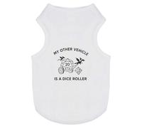 Azeeda 'My Other Vehicle is a Dice Roller' Pet Dog/Cat T-Shirt, S (PT00154489)
