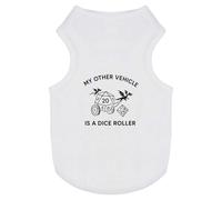 Azeeda 'My Other Vehicle is a Dice Roller' Pet Dog/Cat T-Shirt, XS (PT00154488)
