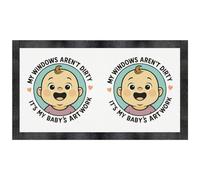 Azeeda 'My Windows Aren't Dirty It's My Baby's Art' Pet Feeding Mat (PM00030851)
