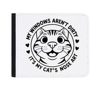 Azeeda 'My Windows aren't Dirty It's My Cats Nose Art' Wallet (WL00030893)