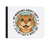 Azeeda 'My Windows aren't Dirty It's My Cats Nose Art' Wallet (WL00030894)