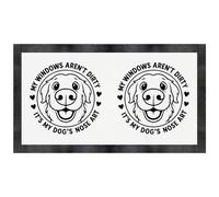 Azeeda 'My Windows Aren't Dirty It's My Dogs Nose Art' Pet Feeding Mat (PM00030854)