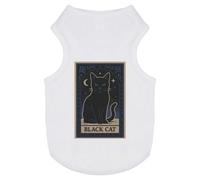 Azeeda 'Mystical Black Cat Card' Pet Dog/Cat T-Shirt, L (PT00156479)